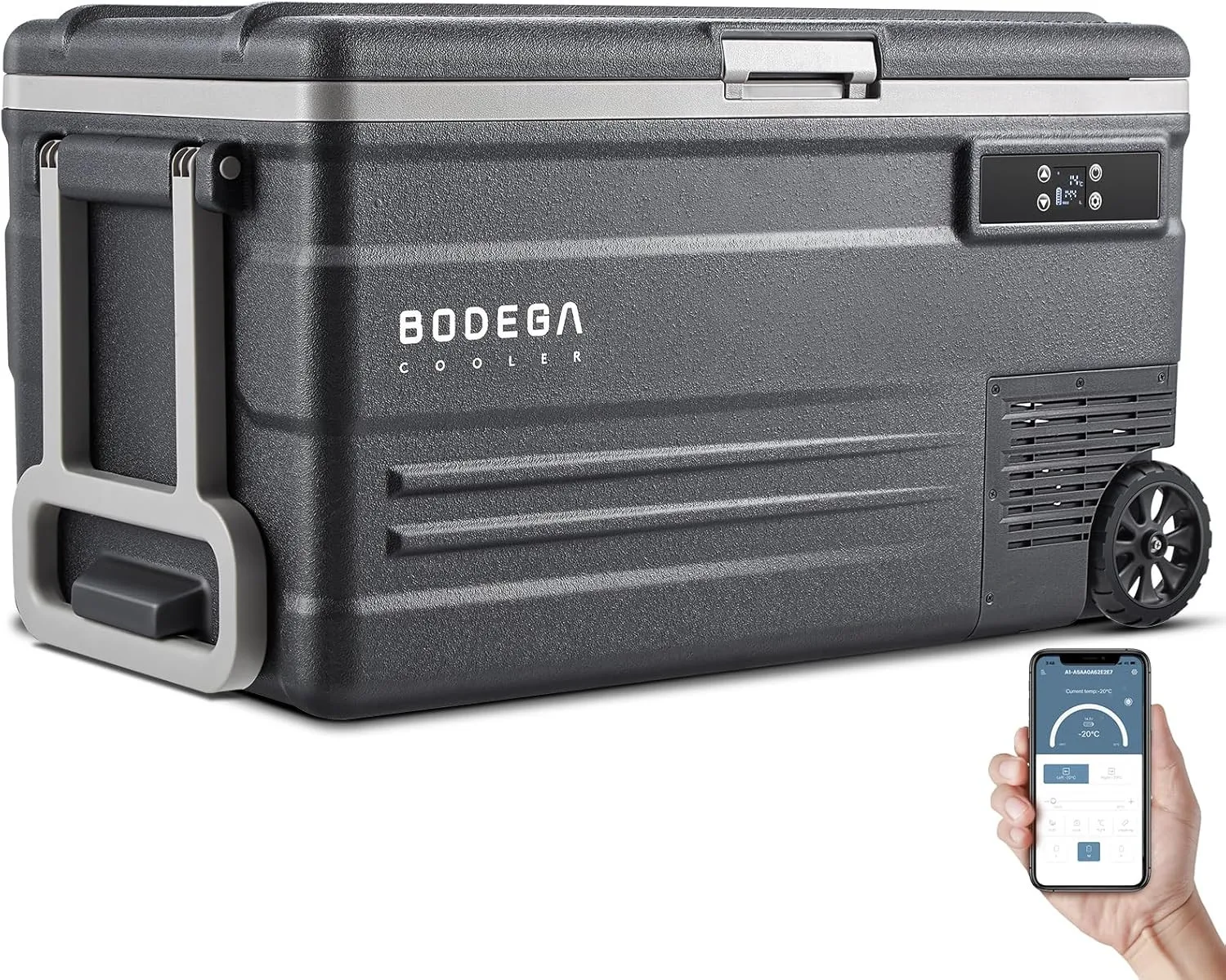 

Автомобильный холодильник 12 В, портативный холодильник на 80 квартов, морозильная камера для автофургона 75 л, одинарная.