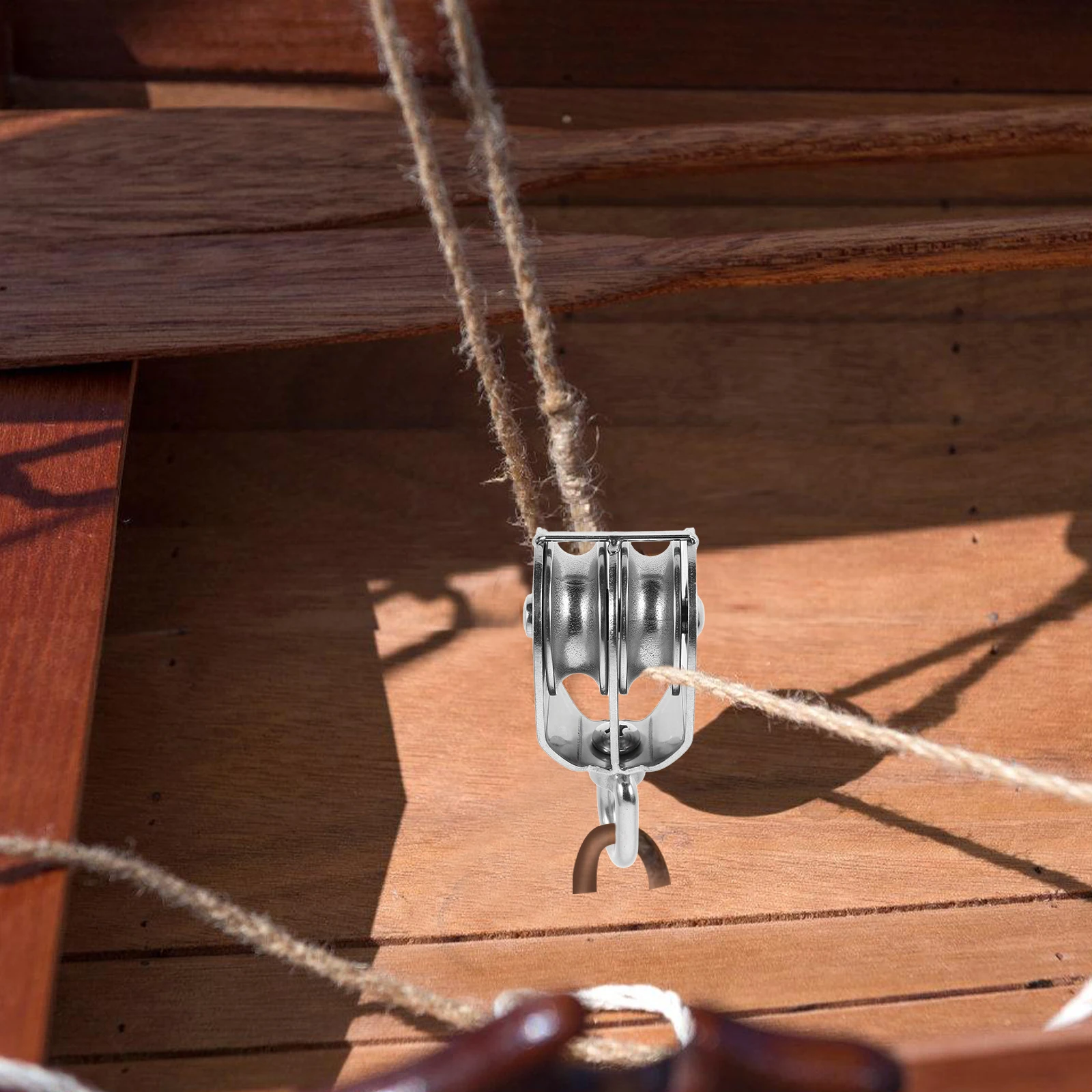 

Stainless Steel Fishing Net Pulley Mini Metal Pulleys 304 Rope Towing Wheel Cable Block Marine Durable Easy Installation High