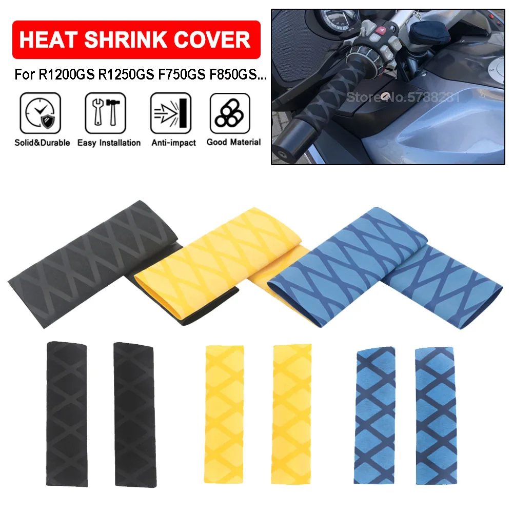 Universal Motorcycle Non-slip Heat Shrink Handlebar Grips Brake Cover For BMW R1200GS R1250GS 2022 40 Years F850GS F900XR K1300S