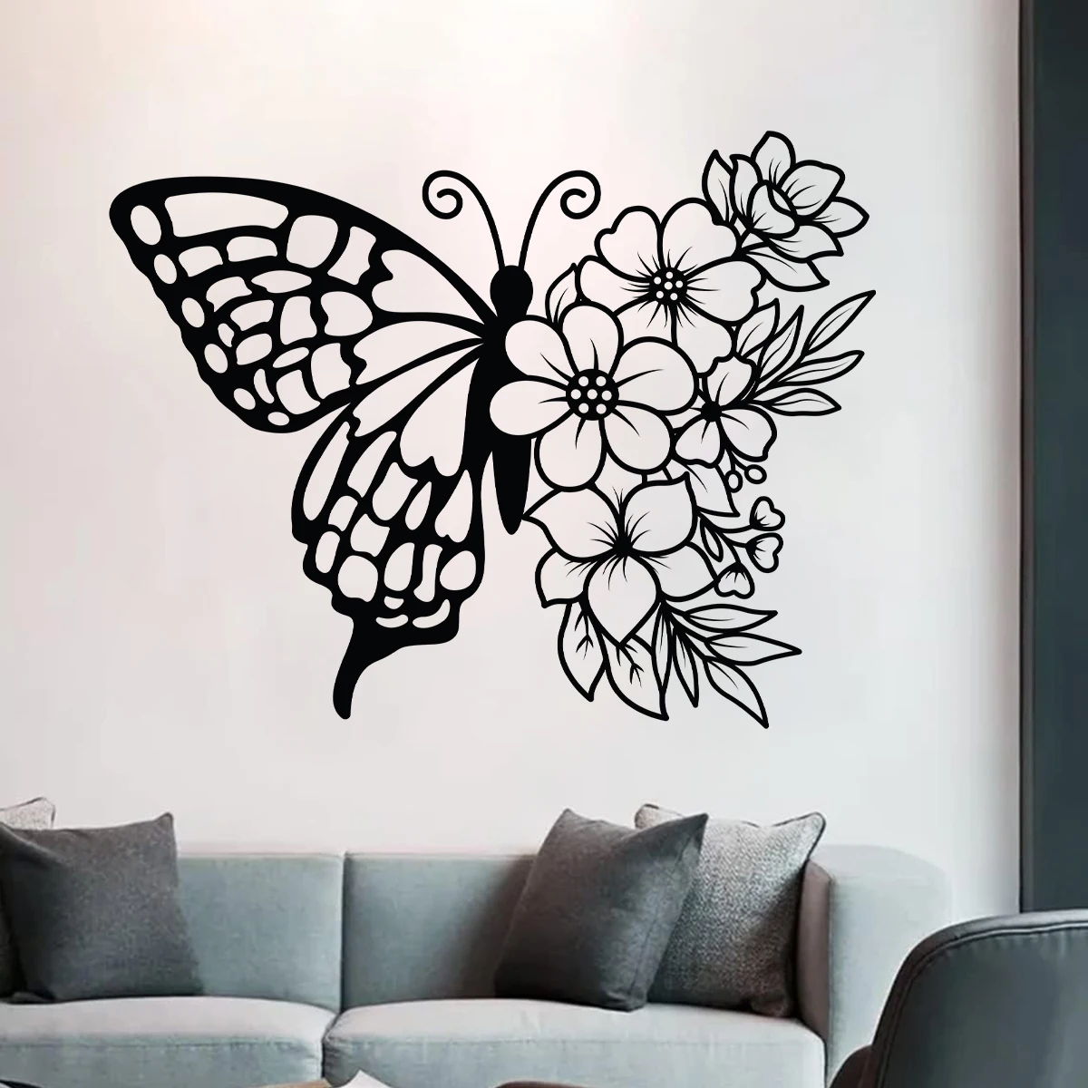 1 قطعة الفراشات المائية ملصقات جدار غرفة ديكور للأطفال غرفة نوم الجدار الديكور الحضانة غرفة المعيشة صور مطبوعة للحوائط DIY بها بنفسك