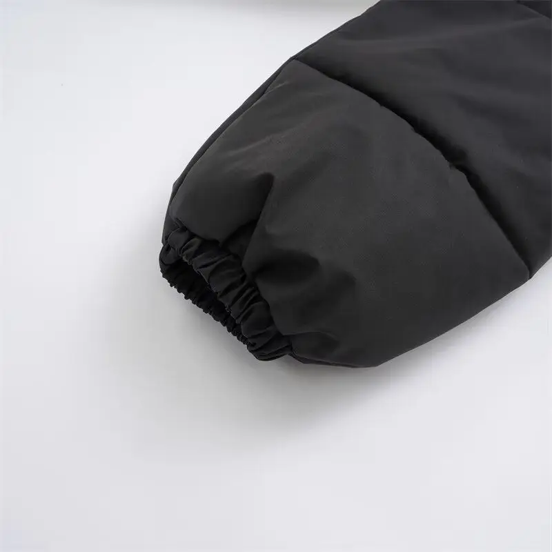 جديد 2024 معطف رجالي من القطن الدافئ من Theened للرياضات الشتوية غير رسمي عصري للخبز معطف شبابي فضفاض مناسب من ألياف البوليستر #5