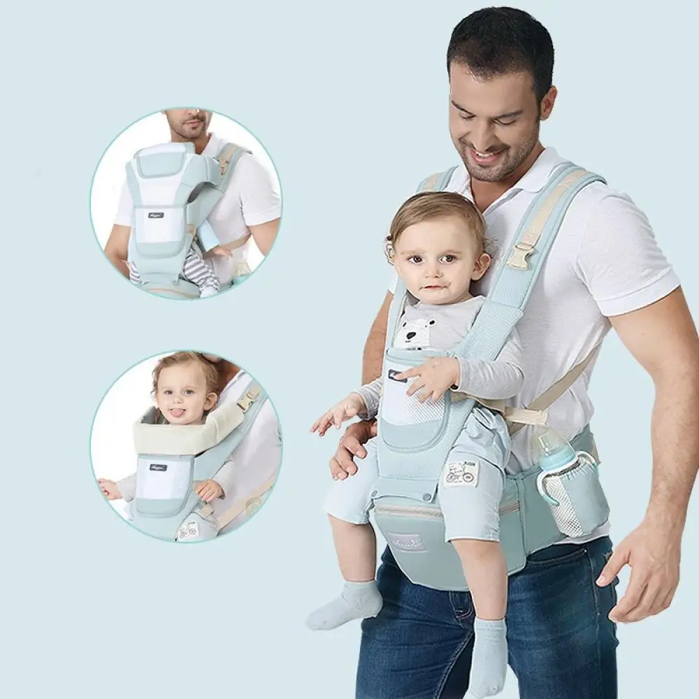 Baby carrier waist stool four seasons universal front and back dual-use shoulders to hold baby a variety of back method