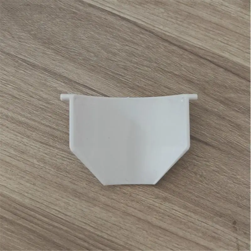 PE Plastic Washer Drain Funnel Tray 2 Piece Set with Square Raised Side Design and Laundry Room Drain Area Use for Washing