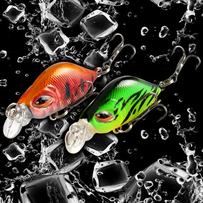 Microsubstance Submerged Minnow Long Cast Hard Bait 4.3 Cm 3.5 G Slow Sinking Suspended Minnow Bait Bass Tip Mouth