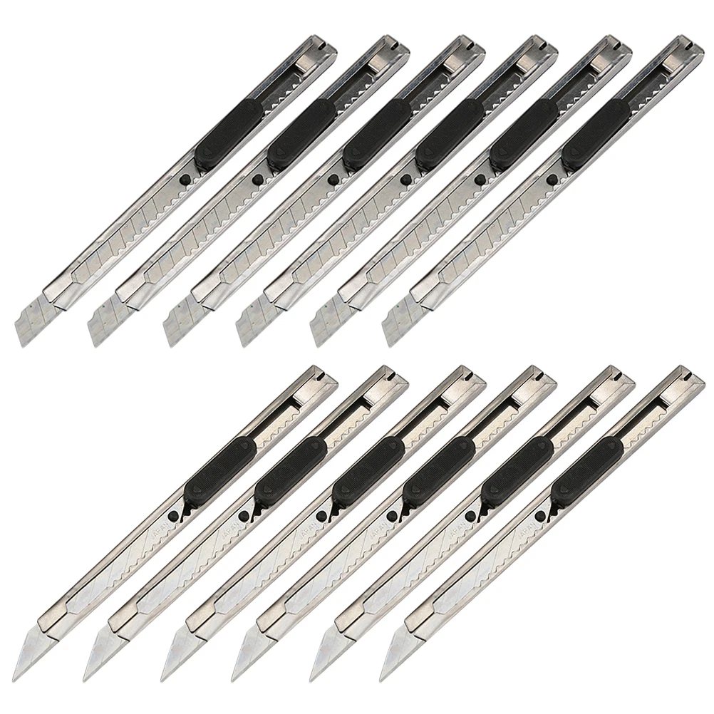

30 Pcs Box Set Stainless Steel Retractable Blades Office Cutting Tools Letter Letter Opener Opener Knives