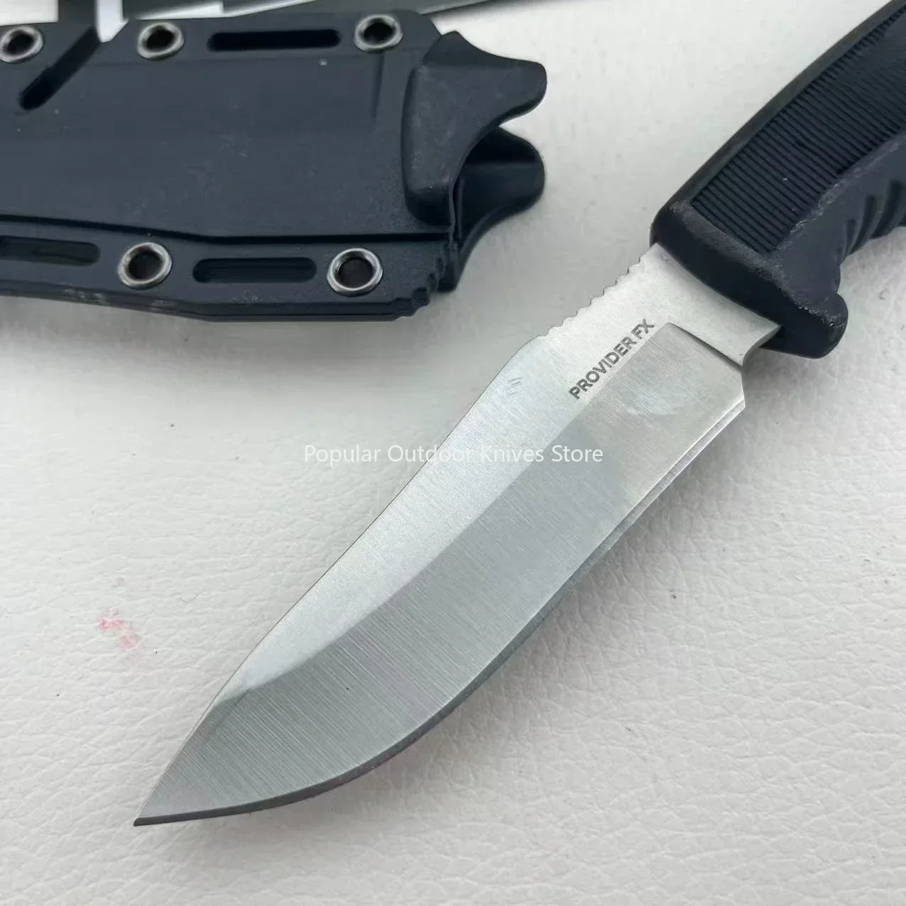 FK1001 7Cr13Mov Outdoor-Messer mit fester Klinge, robuste Scheide, für Bergsteigen, Wandern, Camping, tragbare Messer für den täglichen Gebrauch, Allzweck-Obstmesser – Detail 9