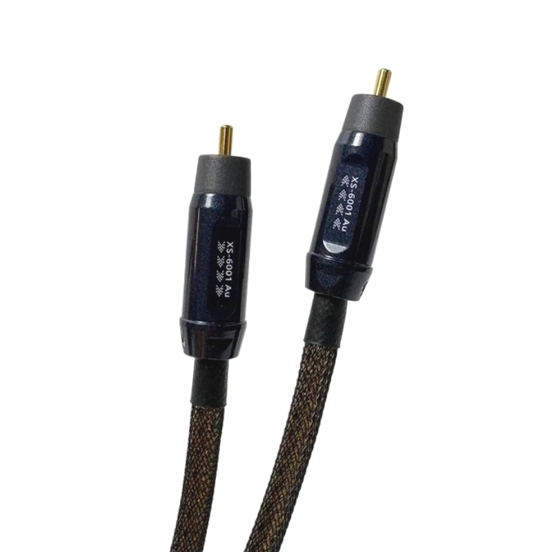 Cable Coaxial HiFi de 75ohm, Cable de Audio Digital RCA de plata pura SPDIF estéreo RCA a RCA macho, amplificador de TV, Cable de subwoofer