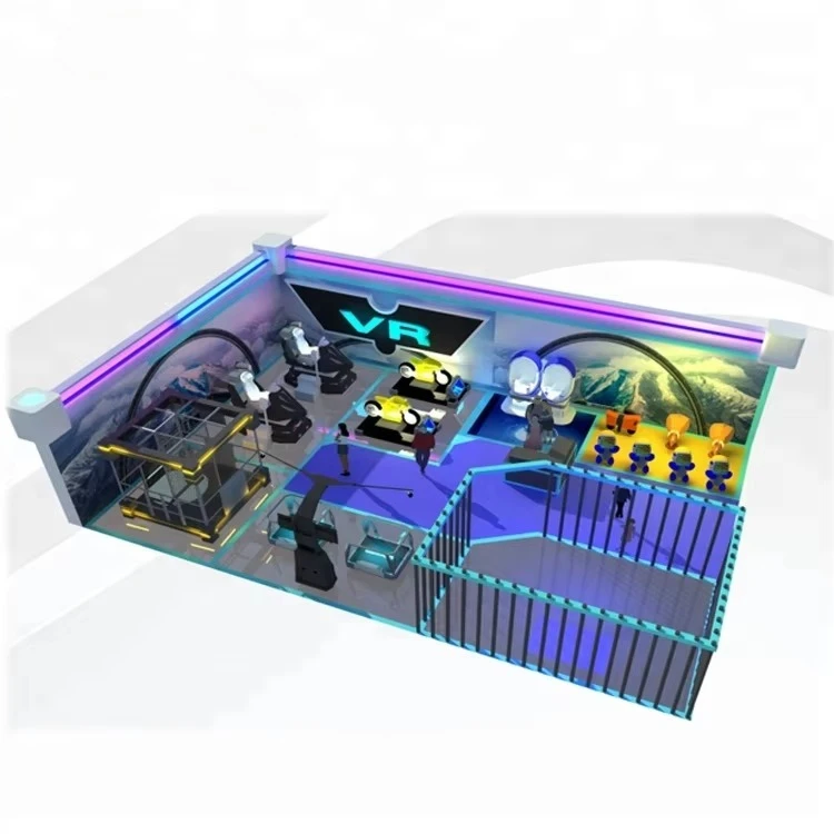 Custom Indoor 100 Sqm Vr One Stop Design Virtual Reality Video Game Center Equipment Zone