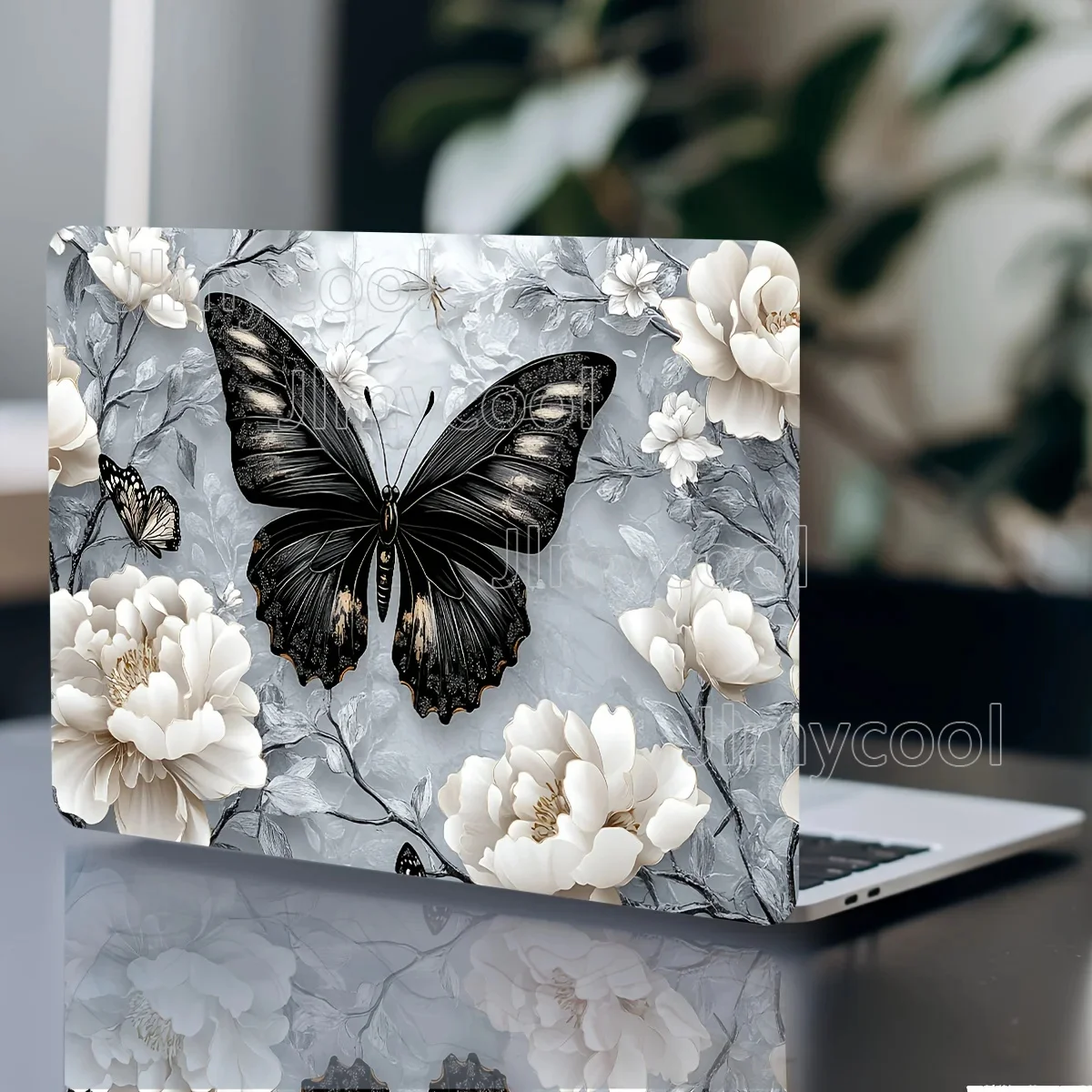 2 Pack Pattern Laptop Art Butterfly Decal Case  Universal Netbook Skin Sticker Non-reusable Laptop Skin Sticker Decal