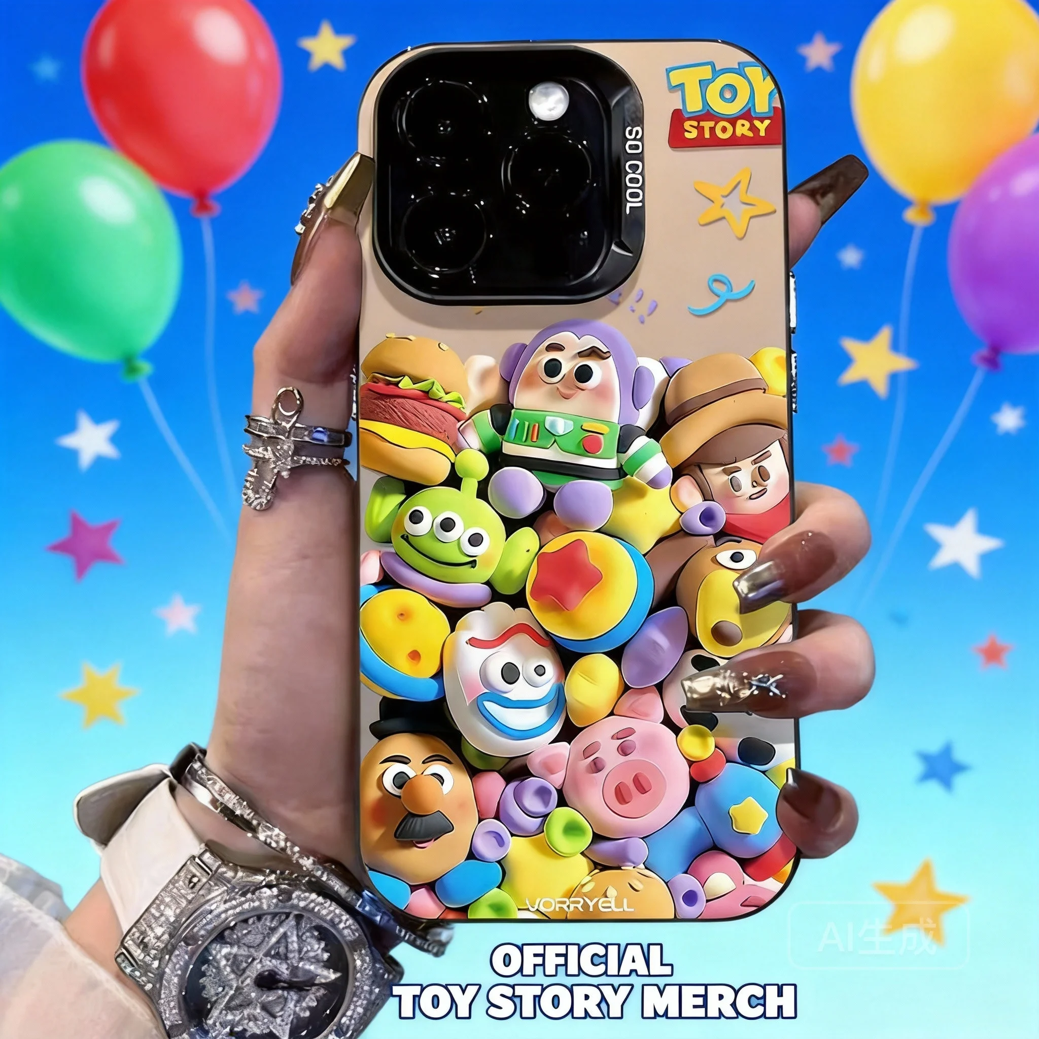 

Toy Story iPhone 15 Pro Max Cartoon Phone Case Cute for iPhone 16 Pro 14 Pro Mobile Cover Shockproof Slim Fit Protective Shell