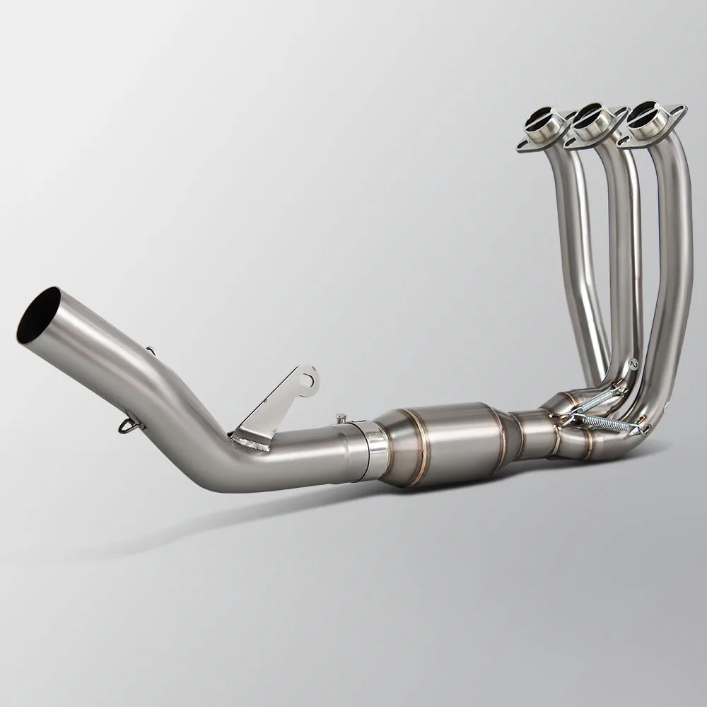 Imitation Race Motorcycle Exhaust Kit For CFMOTO 675SR-R 675SRR 675SS 675NK NK675 Racing Line Manifold Compatible 51MM Muffler