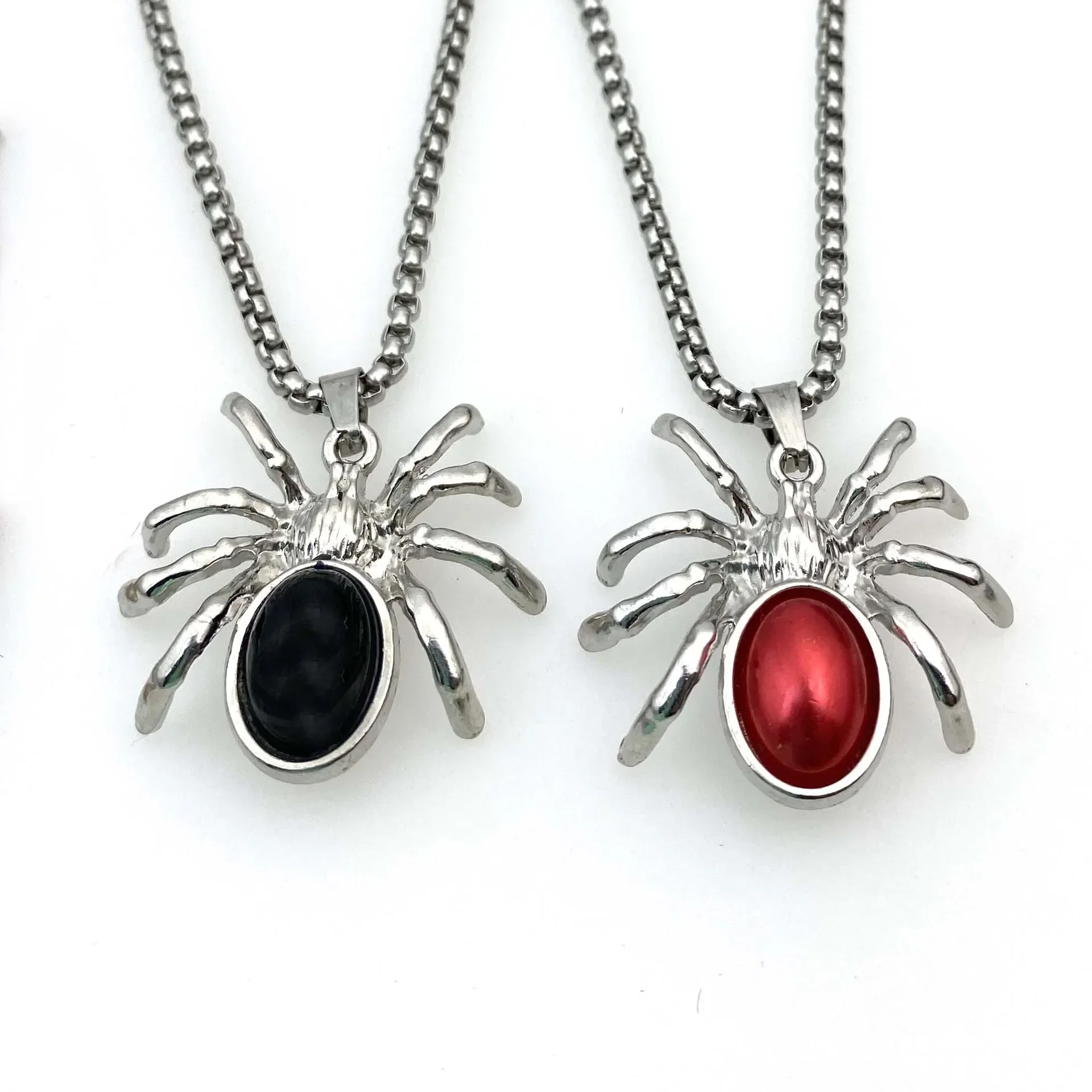 Necklace Gothic Dark Spider Pendant Necklace Personalized Halloween Fashion Jewelry Hobby Collectibles Gift for Beat Friend