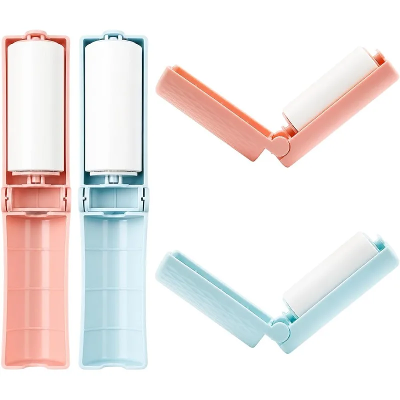 2PCS Lint Roller Travel-Sized Foldable Lint Remover for Pet Hair
