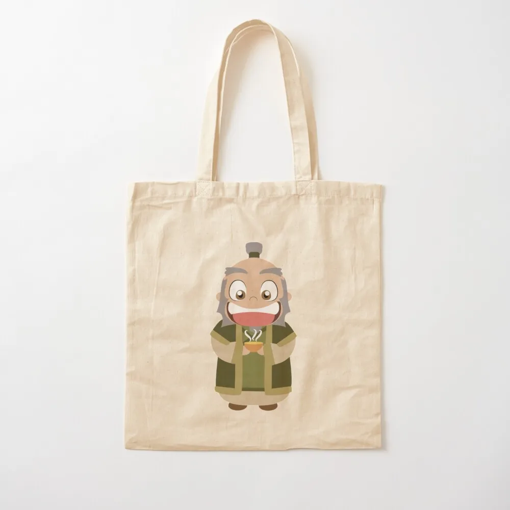 

uncle iroh cartoon Tote Bag canvas shopping bag shopping trolley bag bags luxury women woman shopping