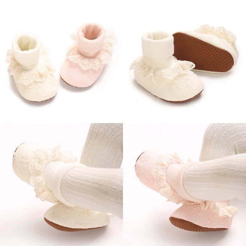 

Туфли принцессы на плоской подошве с бантом для маленьких девочек 0-18 месяцев, детские ходунки с лепестками, детская обувь, милая и мягкая подошва, ходунки для первых шагов