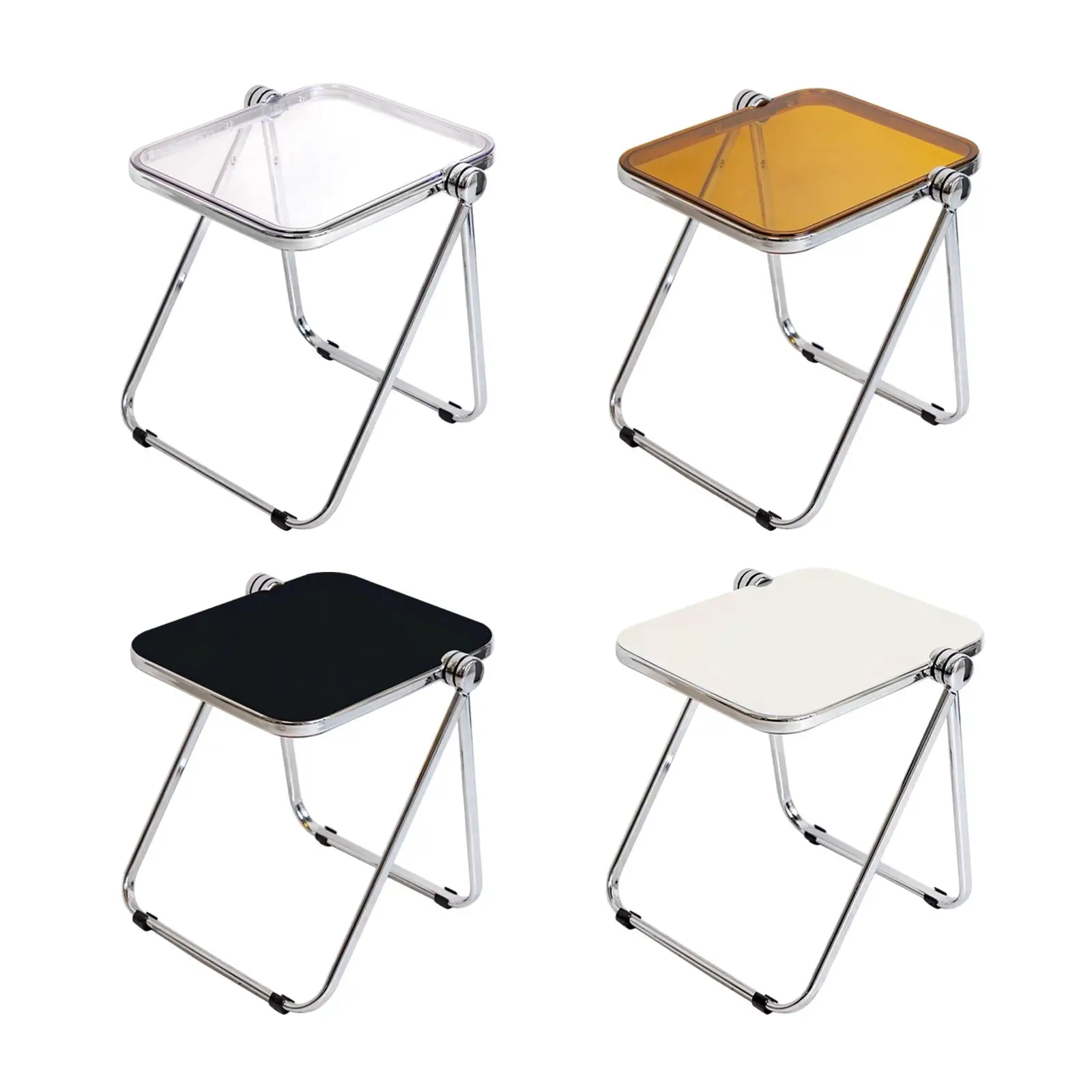 

Folding Tray Table Sturdy Multipurpose Non Slip Save Space Acrylic Dinner Tray Table for Dorm Apartment Office Bedroom Home