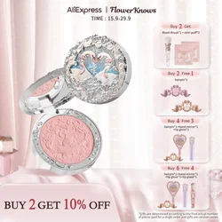 Flower Knows Swan Ballet Series Embossed Blush