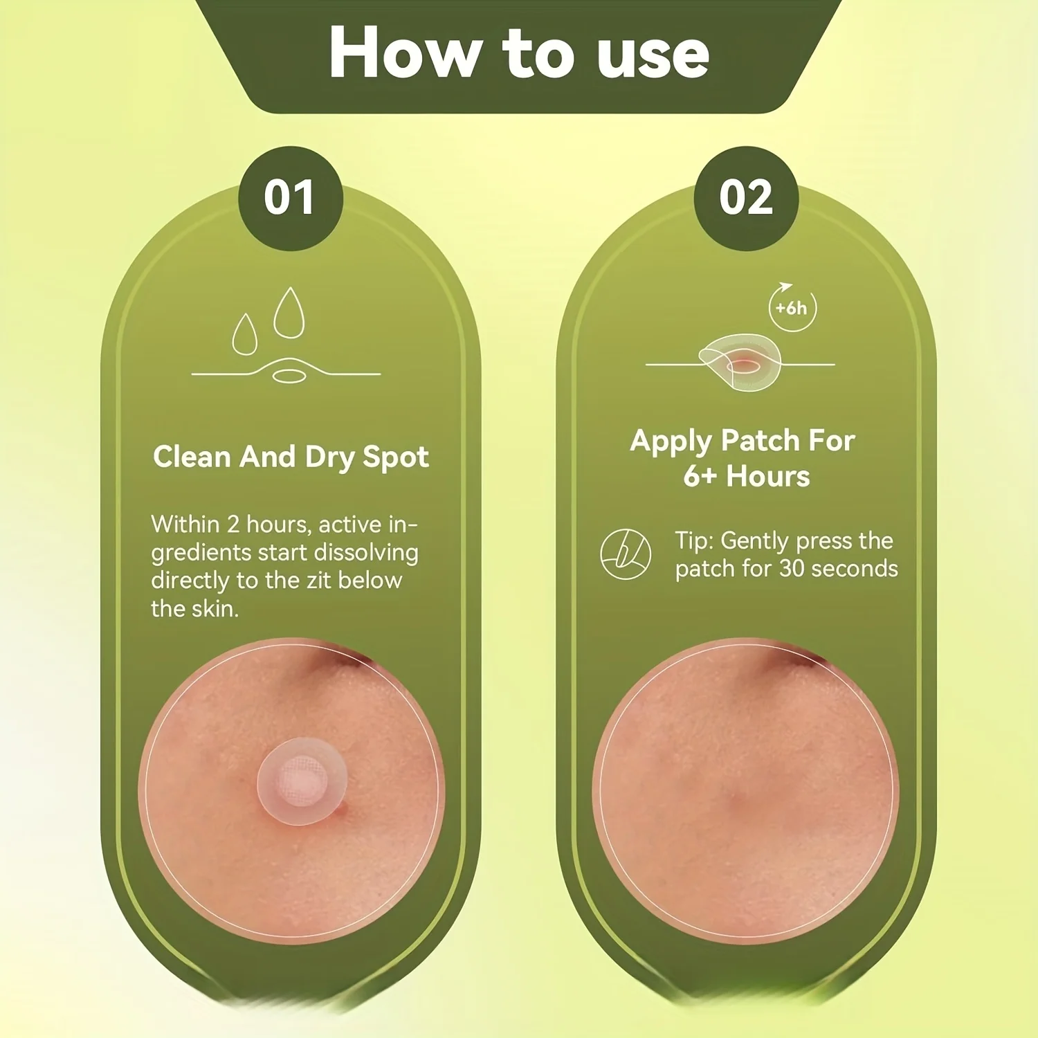 9 قطع من رقع حب الشباب المائية، رقع حب الشباب غير المرئية والمريحة، مع أطراف إبر دقيقة، مناسبة لحب الشباب المبكر #6