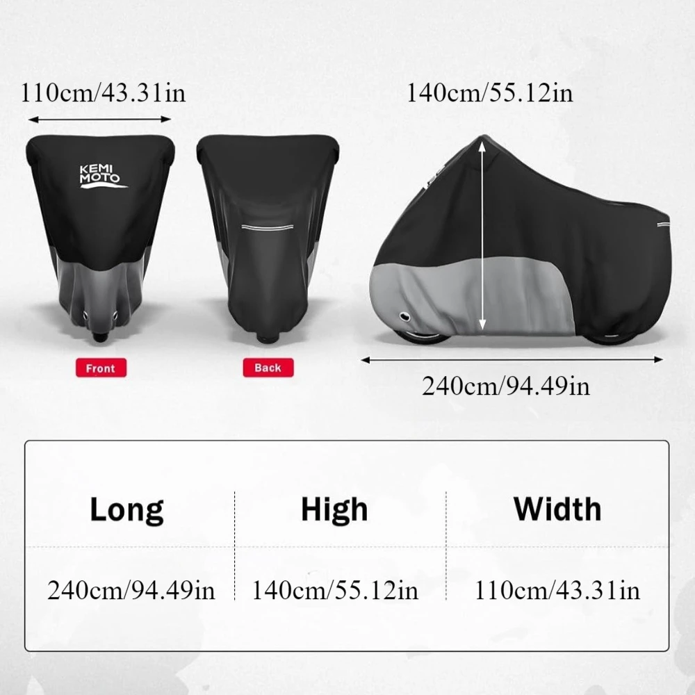 Motorcycle Covers Waterproof UV-Resistant Wind-Resistant Durable for CBR1000RR YZF-R1 GSX-R1000 ZX-10R for BMW S1000RR Protect