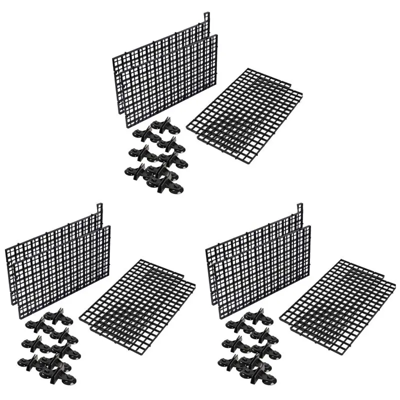 abzc-3x-水槽用仕切りトレー、プラスチック製メッシュ、水槽用卵箱、光拡散板、水槽用仕切り、底面フィルター、隔離用
