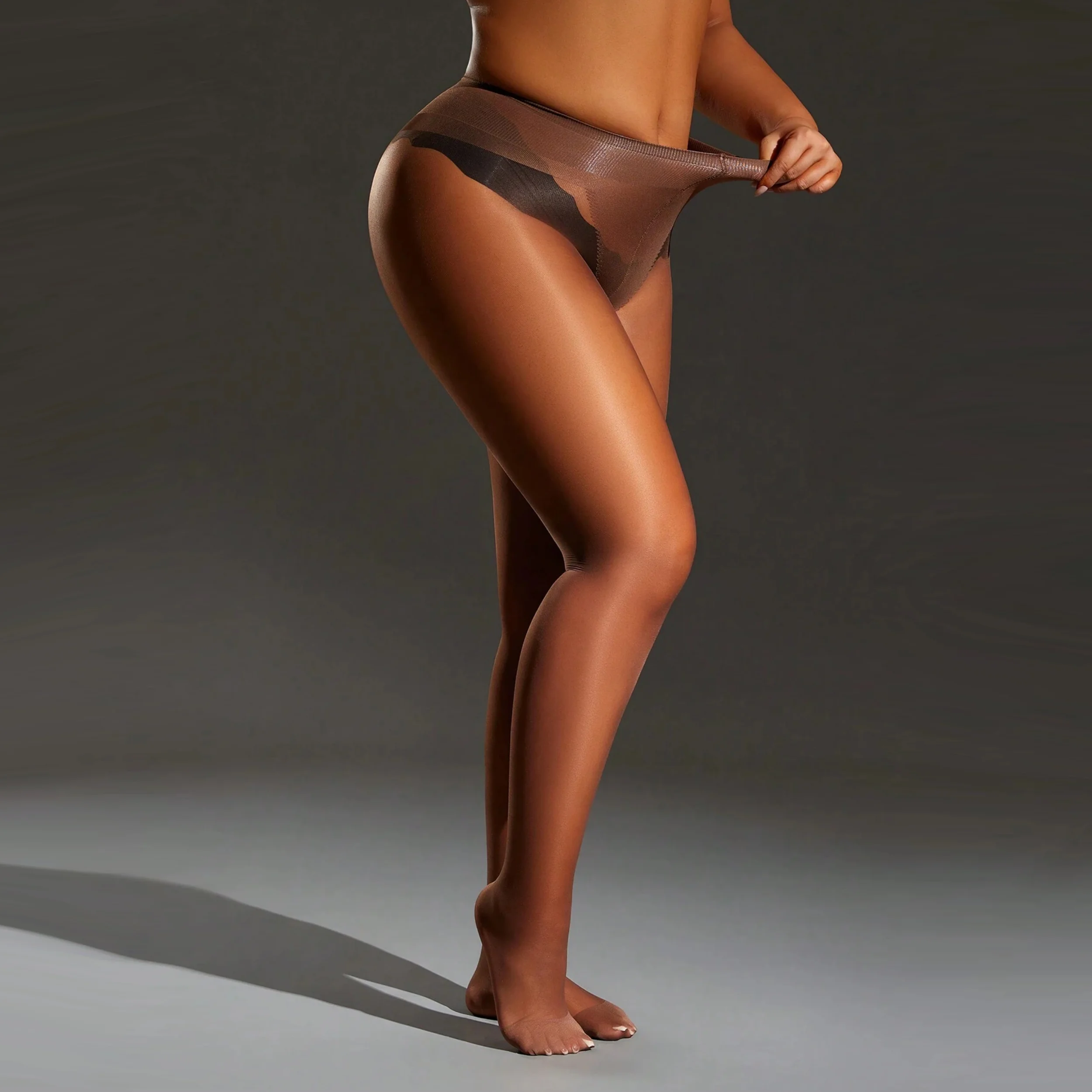 1 Piece Women\'s Plus-Size Flesh-Colored Sexy Pantyhose Super Thin Silky Pantyhose
