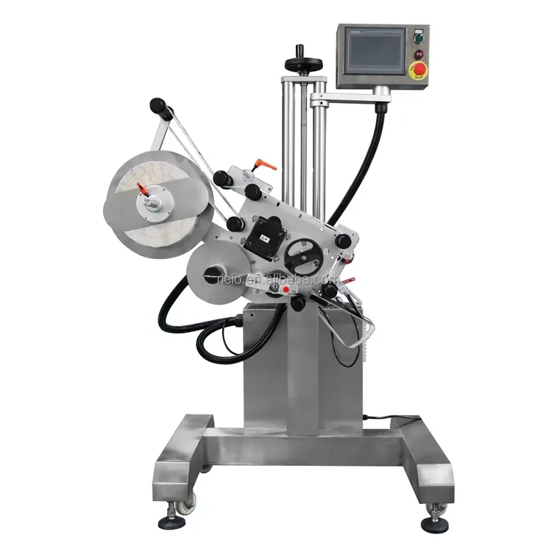 Automatic Wiring Sticker Label Applicator Machine with PLC for Glass/Metal/Wood Packaging High Productivity Case Packaging