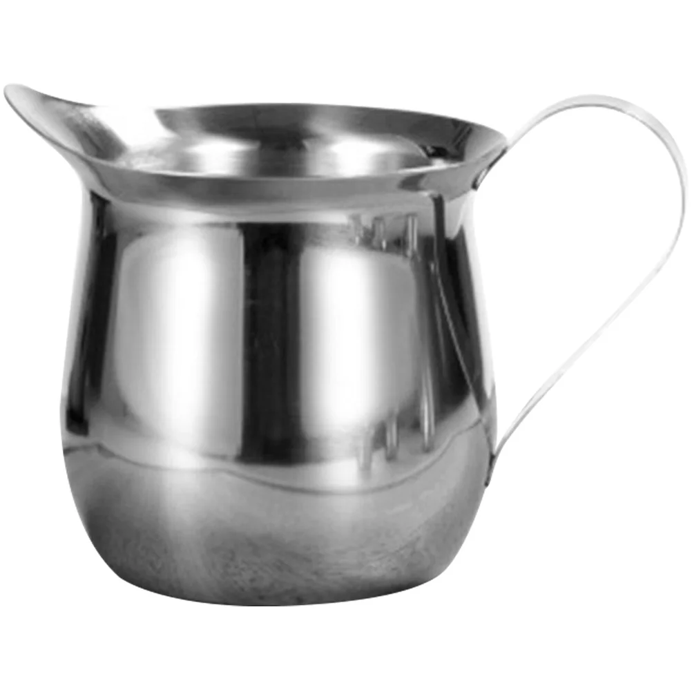 

Stainless Steel Milk Cup Coffee Pitcher Jug H Latte Cream Sugar Container Frothing Kitchen Bar Accessories