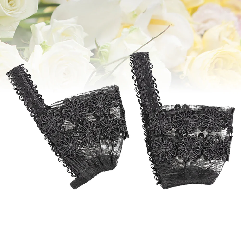 

1 Pair Anti-Loose Heel Straps For High Heels Black L Size Detachable Shoe Bands Women'S Elastic Fit Solution Prevent Slipping