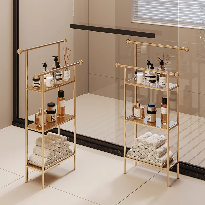 Bathroom, toilet, shelf, shower room, floor-to-ceiling toilet, toilet, multi-layer multi-functional towel storage shelf