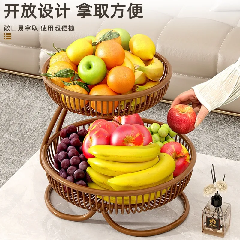 Edle Obstschale, Teetisch für Zuhause, Obst-Aufbewahrungskorb, Ohne Montage, Snack-Platzierungstablett, Esstisch, Obstkorb