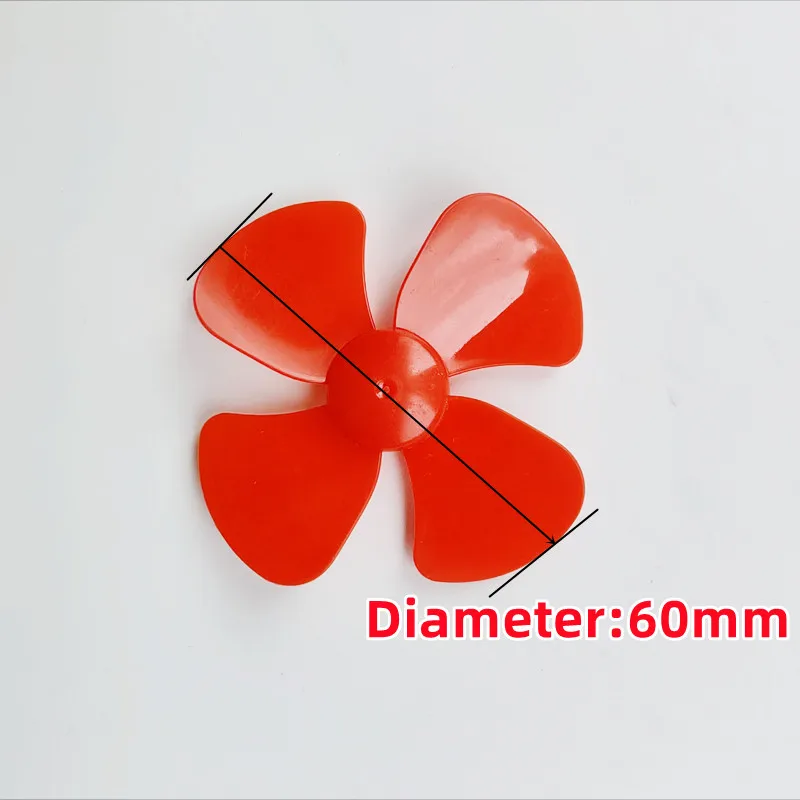 12pcs Micro DIY Motor 2mm Shaft Propeller with 4 Vanes 60mm Fan Shape for Fan Leaves Ship Model RC Boat DIY Airplane Science