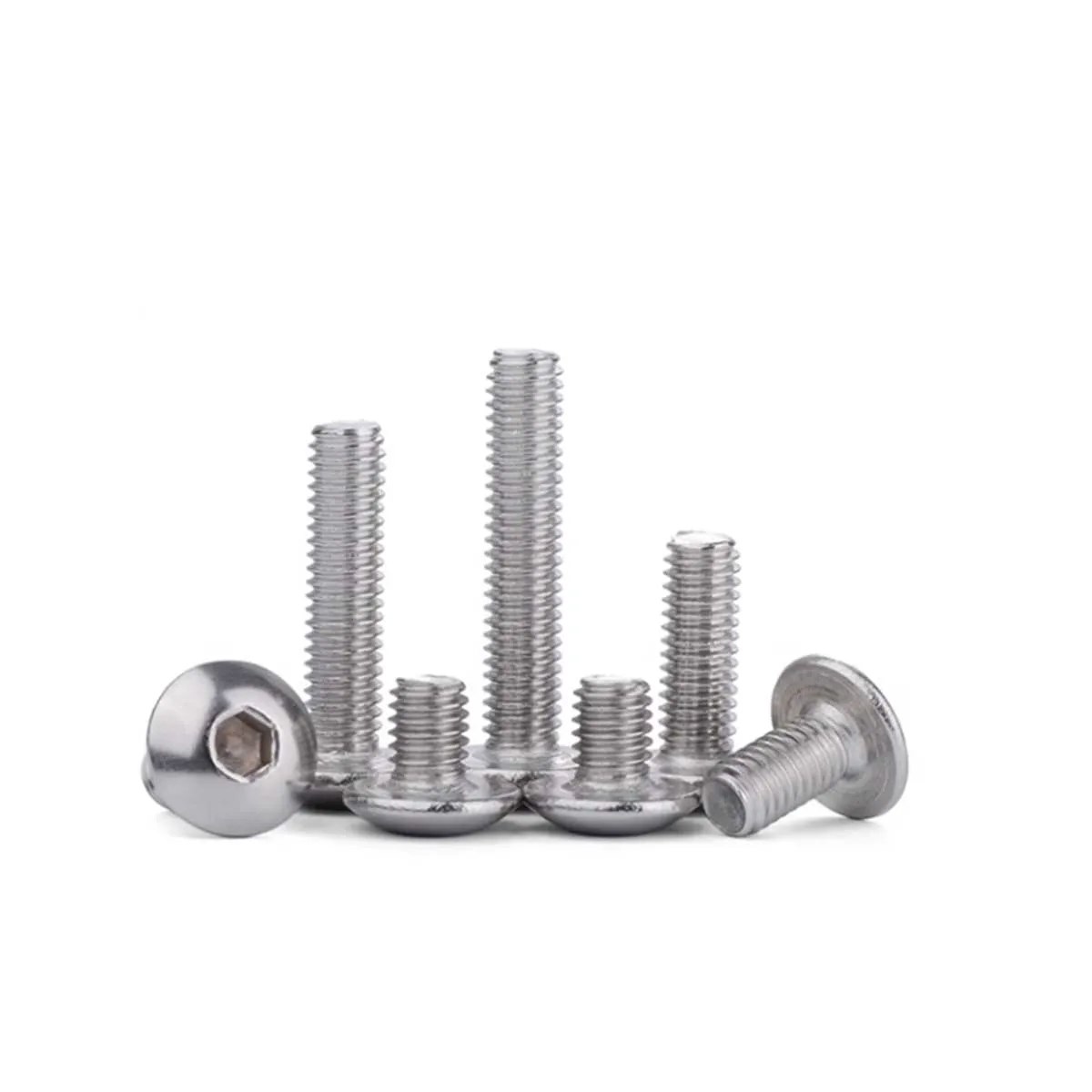 304 Stainless Steel Large Flat Head Hexagonal Screw M3M4M5M6