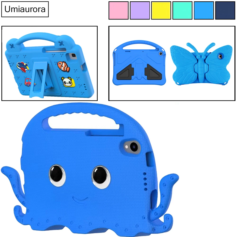 

For TCL Tab 8 LE 8.0 inch 9132G 9032 9132X 9137 Cartoon Tablet Case Full Body Kids Safe EVA Handle Stand Shockproof Cover Shell