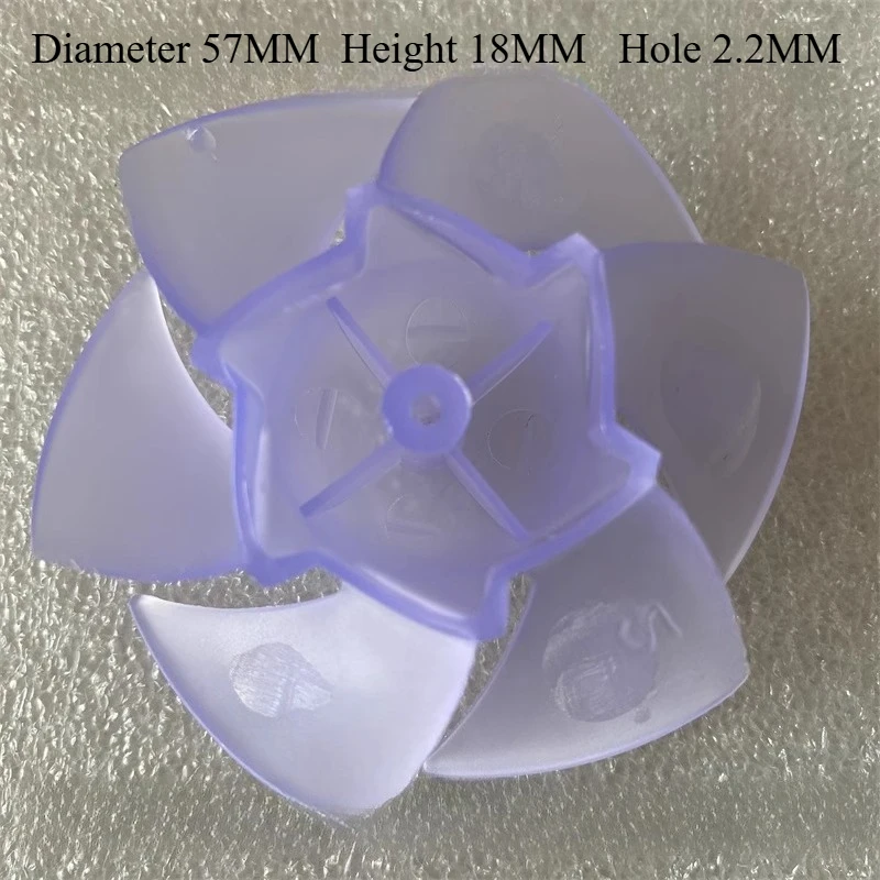 2PCS For  H3S/H5S Electric Hair Dryer DC Motor Blade Accessories 6 blades, diameter 57MM