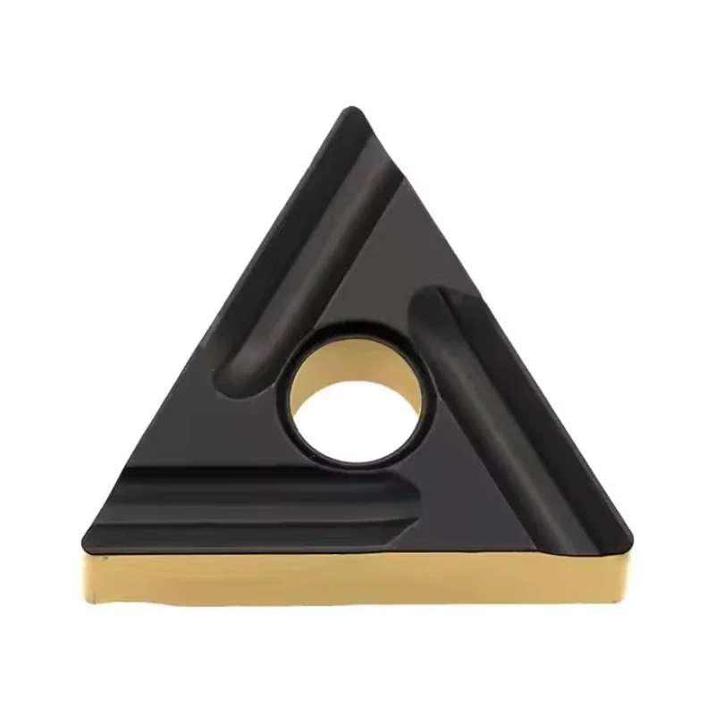 10Pcs/Box TNMG160408R-M Triangular CNC Inserts Dual-Tone Coating Suitable For Steel Workpieces Tool Steel Etc