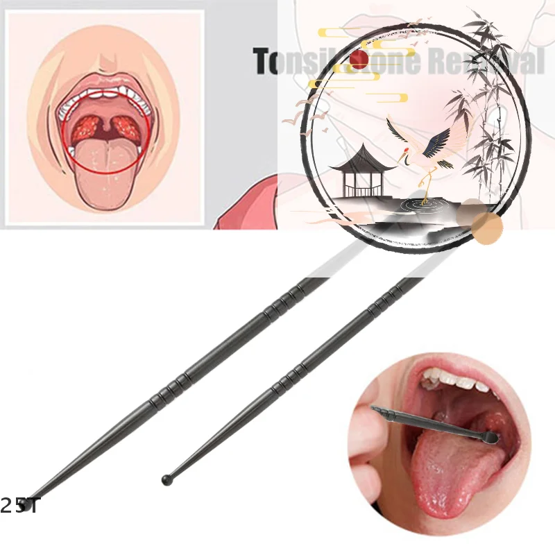 1pcs Tonsil Stone Removal Ear Wax Remover Stainless Steel Remover Mouth Cleaning Care Tools Tonsil Stone Remover Health Care