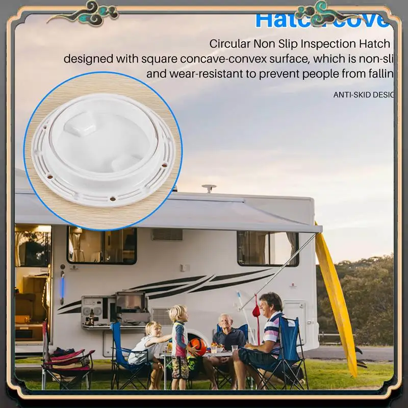 

B11A-Circular Non Slip Inspection Hatch-Boat Hatch Deck Plate With Detachable Cover For RV Marine Boat Kayaks