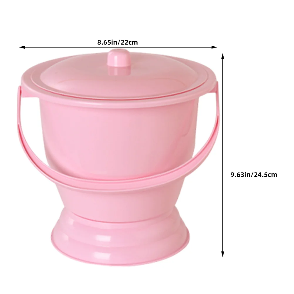 مقبض وعاء غرفة بلاستيكي متعدد الاستخدامات، مبولة محمولة للأطفال الصغار، مرحاض الأطفال، السفر، السيارة، التخييم، سهلة التنظيف #4