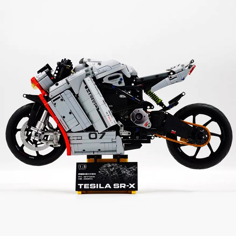 City Speed Technical Racing Motorcycle Building Blocks Model High-Tech Motorbike Assemble Bricks Toys For Boy Birthday Gifts MOC