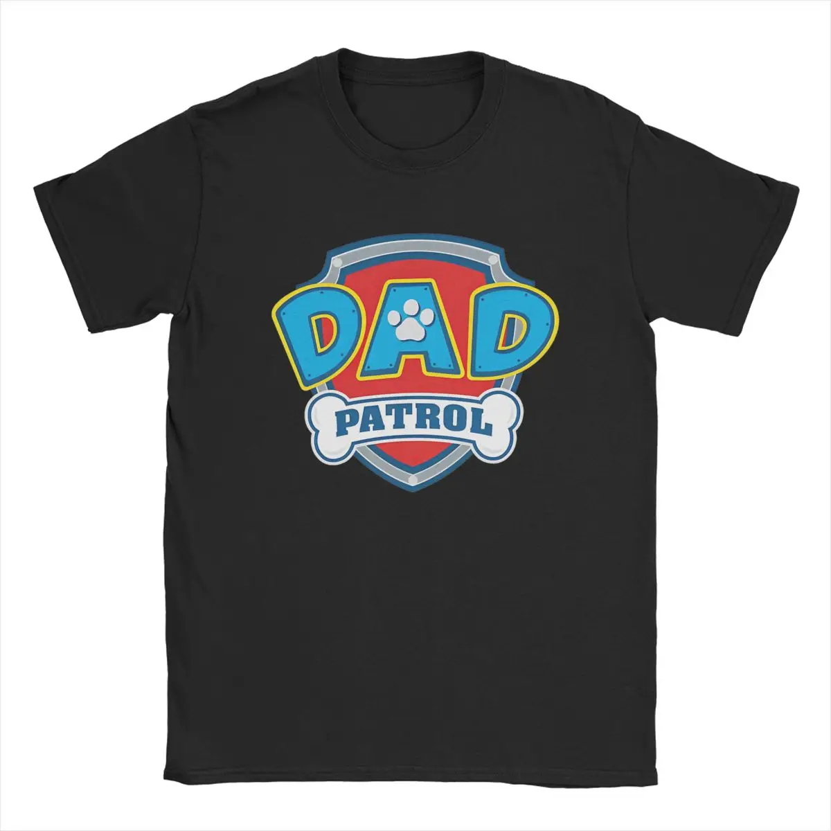 Best Dad Patrol T-Shirts Men Funny Dog Cartoon Leisure Cotton Tee Shirt Round Collar Short Sleeve T Shirts Gift Idea merchandise