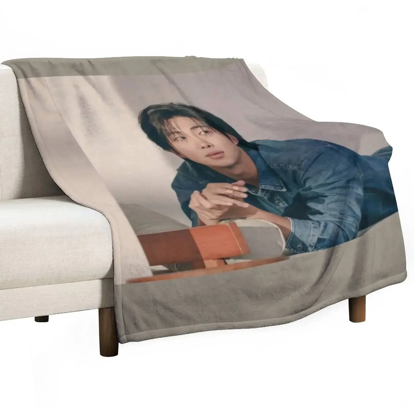 

Rm namjoon album new photoshoot Throw Blanket Tourist funny gift Loose Blankets