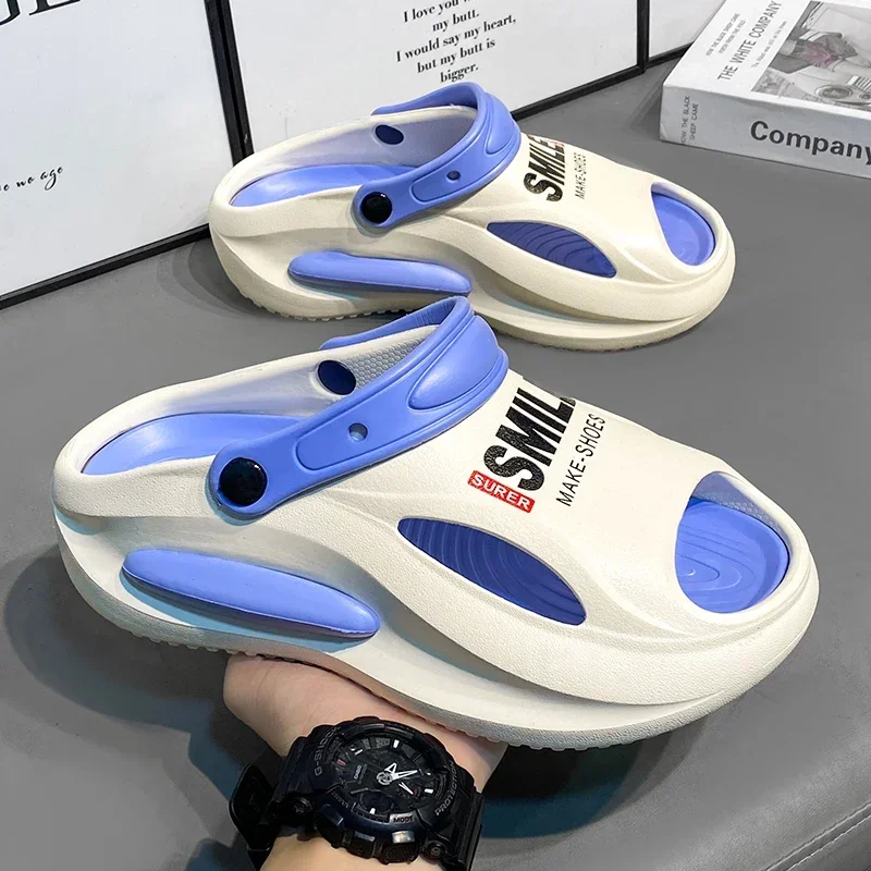 

Men Slippers 2025 New Summer EVA Soft-soled Platform Slides Sandals Indoor Outdoor Walking Beach Shoes Flip Flops Mens Shoes
