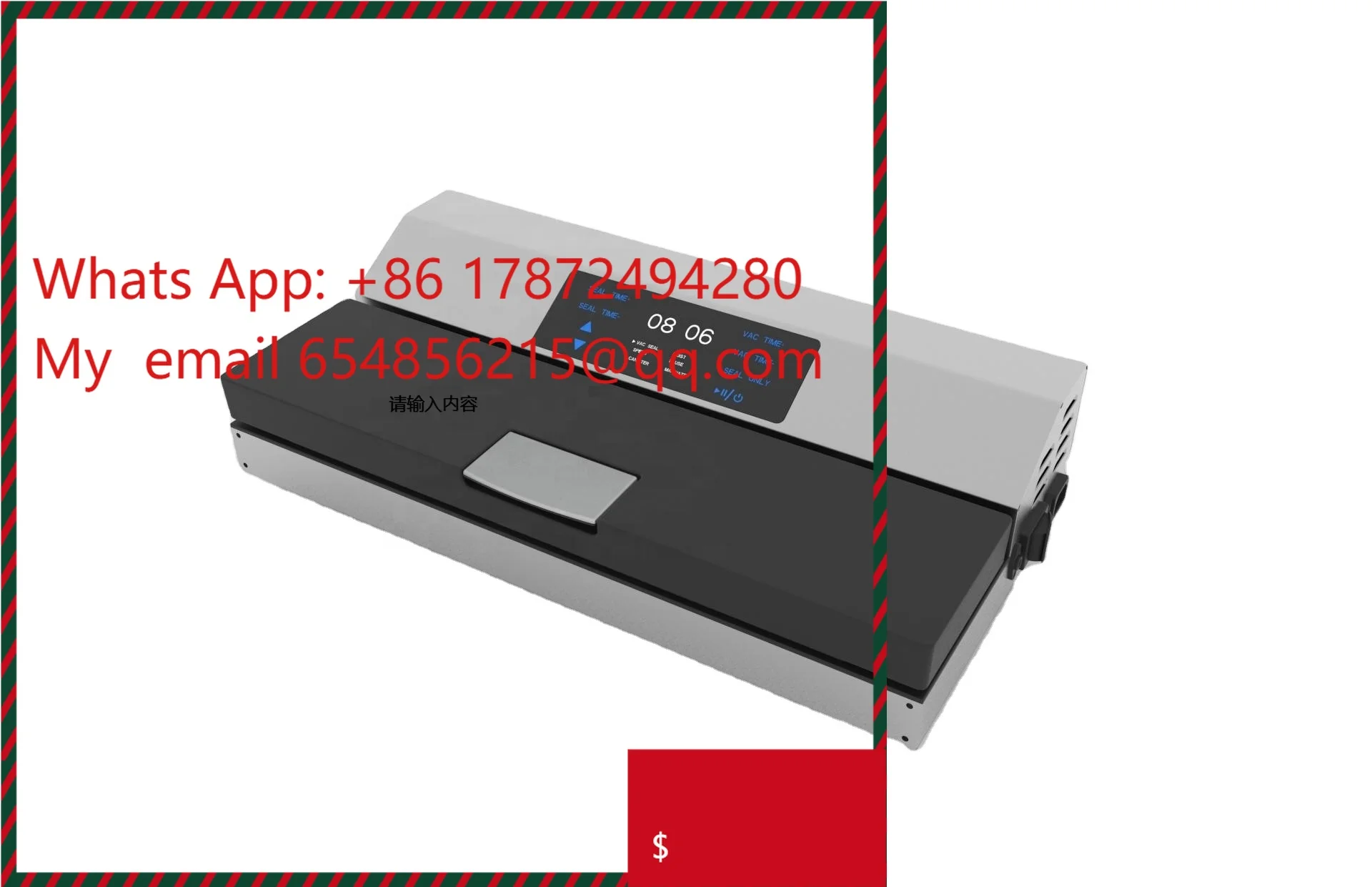 Automatic Portable Electric Vacuum Sealer for Kitchen Food Preservation Mini Plastic Hand-Held Vacuum Sealing Machine 41cm