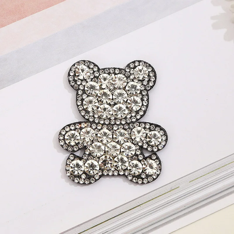 Patches DIY For Clothing Jacket Backpack Iron On Rhinestone Applique Sewing Decorative Badges BX020