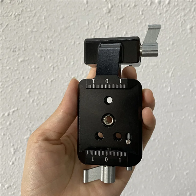 ABGN 2X монтажная пластина для рельсового зажима Холодный башмак 1/4 3/8 Вертикальный адаптер для DJI RS2 RSC2 RS3 Pro RS3 Вертикальные компоненты Запчасти
