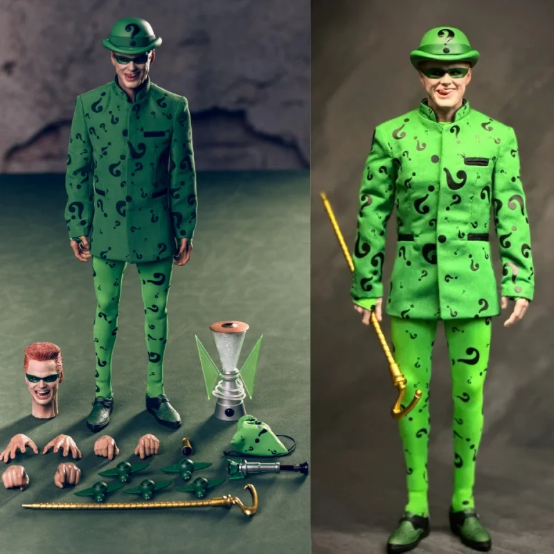 

В наличии Mars Toys MAT015 1/6 Batman Forever Riddler Jim Carrey Фигурки Коллекционная модель Фигурка-сюрприз Xmax Игрушка в подарок