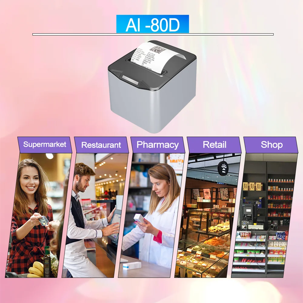 Neue Produkte Bluetooth-Drucker 80 mm Thermobon USB LAN Ethernet-Schnittstelle