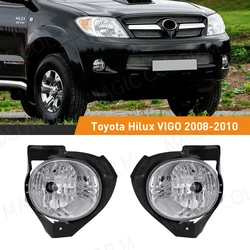 For Toyota Hilux vigo 2008 2009 2010 Fog Light Lamp Daytime Running Headlight Halogen Car Front Bumper Wires Switch Relay 12V
