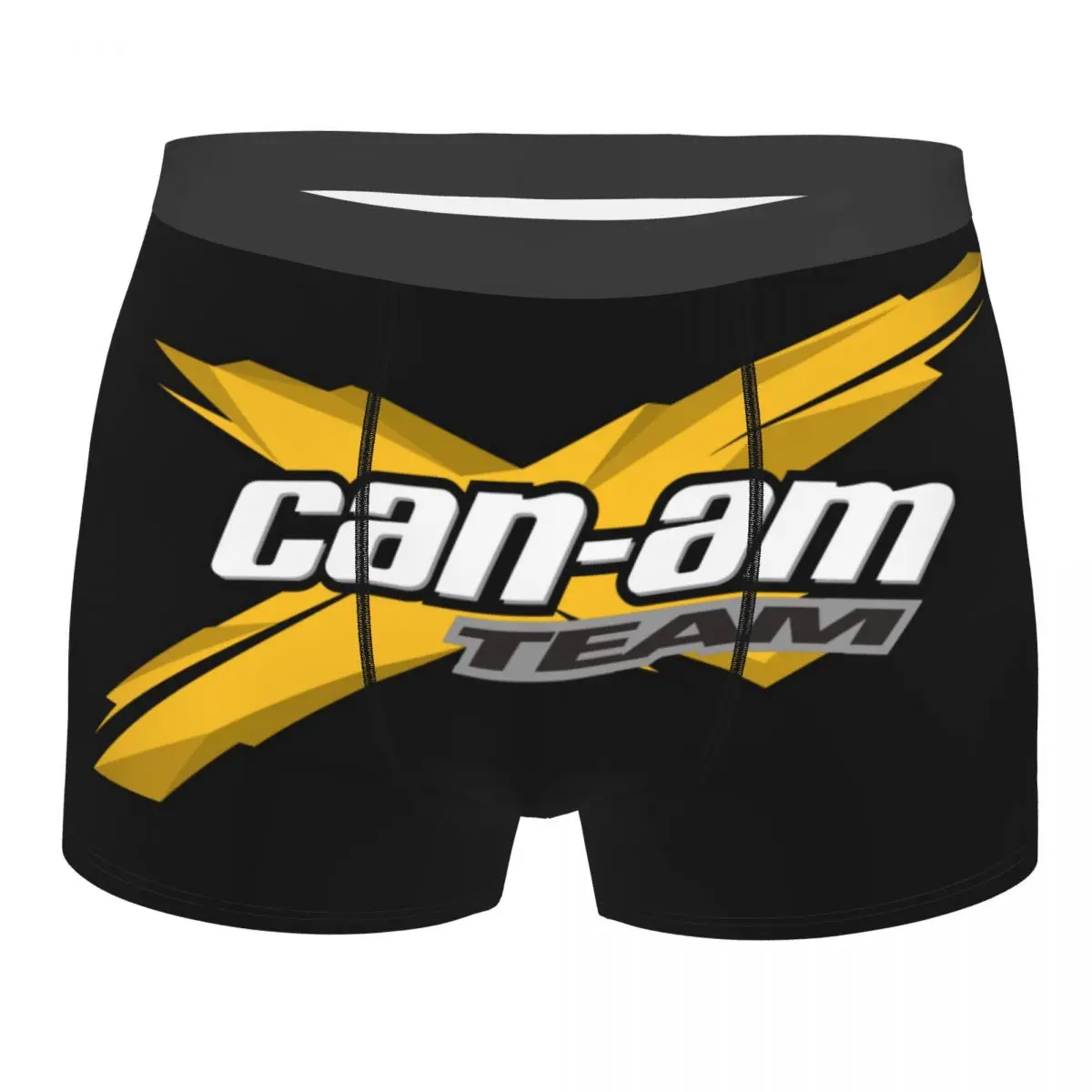 

Funny Can Am Boxers Shorts Panties Men's Underpants Breathable BRP Motorcycle Briefs Underwear