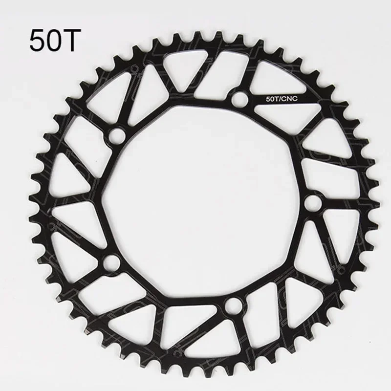 9/10/11 Speed Hollow 130 BCD CNC Alloy Single Disc Chainwheel Road Folding Bike Chain Wheel 50/52/54/56/58T Chainring Crankset